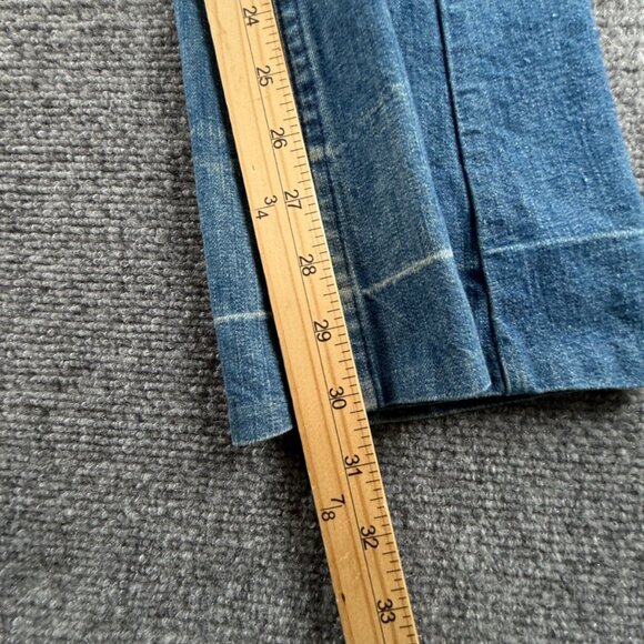 VTG Levis Big E White Tab Denim Jean Lightning Zip Wide Leg Cotton ACTL 26X30 - Picture 10 of 16